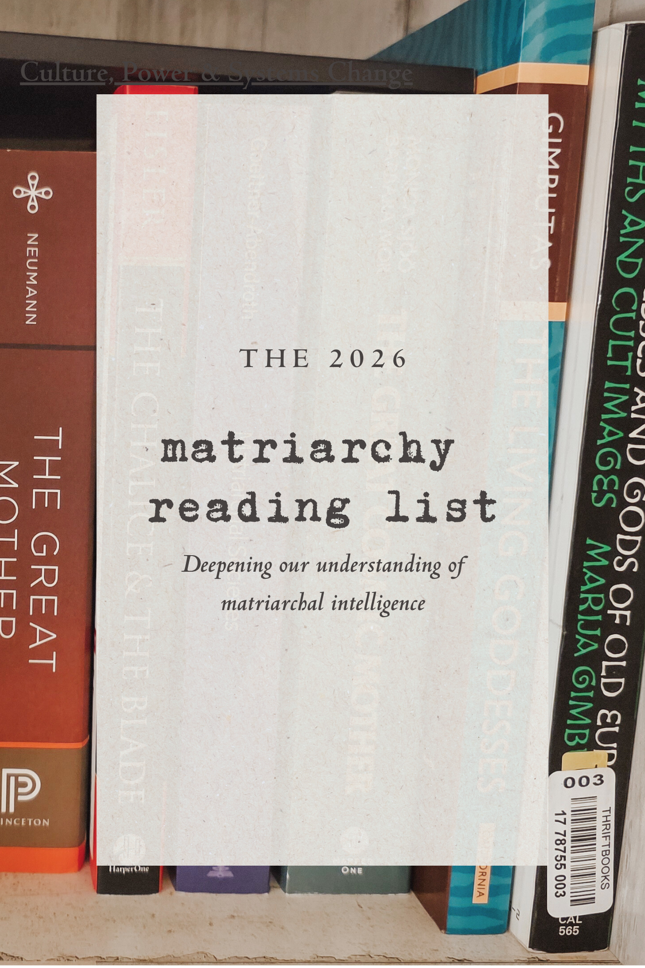 The 2026 matriarchy reading list
